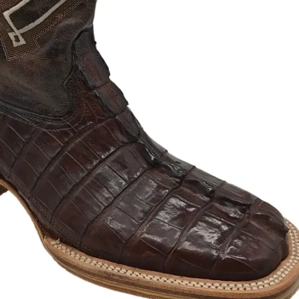 Bota Vaquera Piel Cola Cocodrilo - Imagen 6