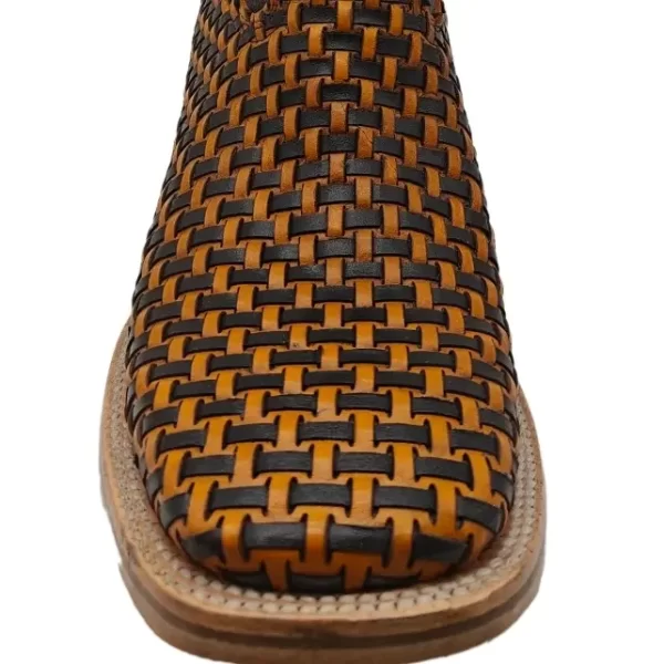 Bota Vaquera Hombre Piel Tejida - Imagen 7