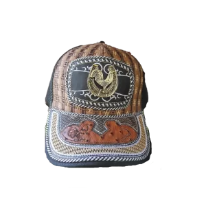 Gorra Vaquera Gallo con Grabado Avestruz
