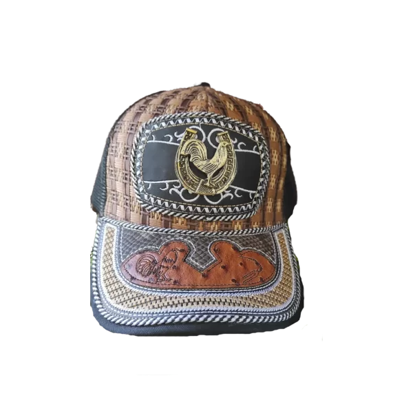 Gorra Vaquera Gallo con Grabado Avestruz